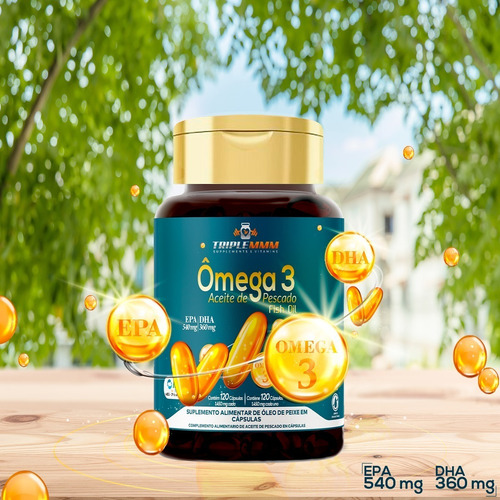 Imagen 2 de 5 de Omega 3 Libre De Metales Pesados 1450 Mg X Caps Pote 120 Cap