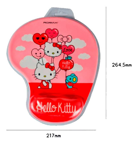 Mouse Pad Ergonomico Gamer Diseño Hello Kitty Reposa Muñeca