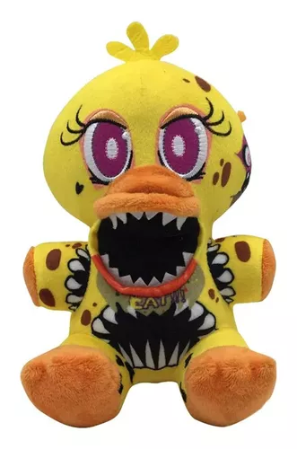 6 bonecos Five Nights at Freddy animatronic Fnaf linha Nightmare pequenos  10cm