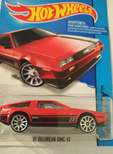 Hot Wheels 81 Delorean Dmc-12 Rojo City 33/250