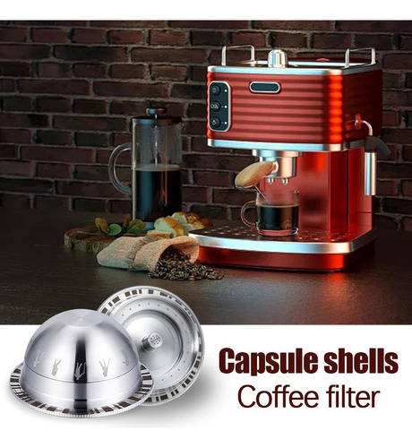 Filtros Recargables Plata Compatible Con Nespresso