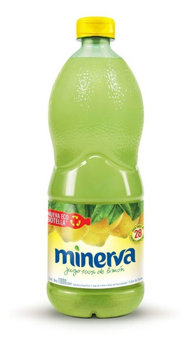 Minerva Jugo De Limon A Base De Concentrado Botella De 1 L