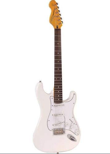 Guitarra Vintage V6 Jmh Olympia White Reissued Series V6jmh