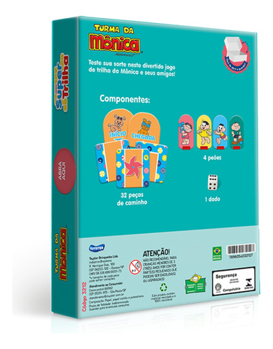 Jogo De Tabuleiro Super Trilha Turma Da Mônica Jak Toyster