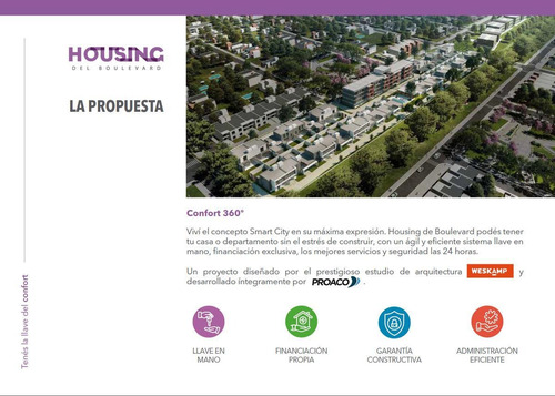 Housing De Boulevard Departamentos De 1 - 2 Y 3 Dormitorios Con Cochera Incluida!!
