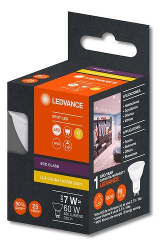 Pack 10 Foco Dicro Led Osram Ledvance + 1 Dicro Rgb Control