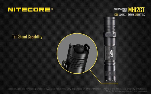 Combo: Nitecore Mh12gt Linterna Recargable W / Compensar El