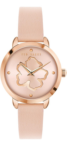 Reloj Ted Baker Correa De Piel Vegana Rosa Para Mujer (model