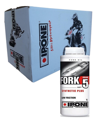 Aceite De Horquilla Ipone Fork Synthet Plus 5w Caja X6