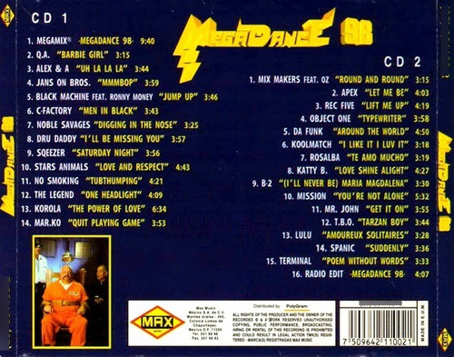 Cd Mega Dance 98 Max Mix Duplo Flash House Dance (Usado)