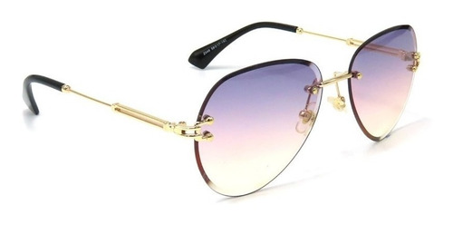 Óculos De Sol Feminino Presentegod Osf-21 Haste Roxo Desenho Roxoc5