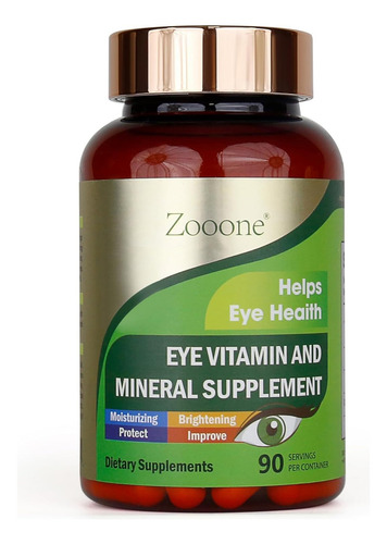 Zooone Suplemento Para La Salud Ocular Con 90 Caps Hecho Usa Sabor Sin Sabor