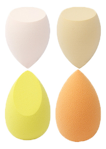 Esponjas Para Maquillaje 4 Pzs Bases Polvos Uso Seco Humedo