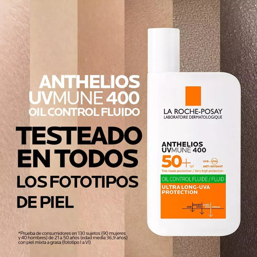 2piezas Anthelios Uv400 Protector Solar Spf50+ La Roche-posa