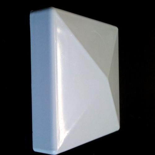 Plastico Piramide Post Caps Fits 3  Sq Blanco