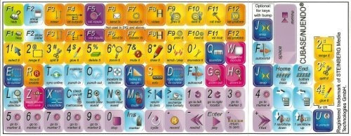 Adhesivos De Teclado Steinberg Cubase/nuendo Para Cualquier