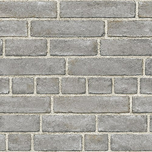 Papel Tapiz - Nuwallpaper Nu2236 Grey Brick Fa Ade Peel And 
