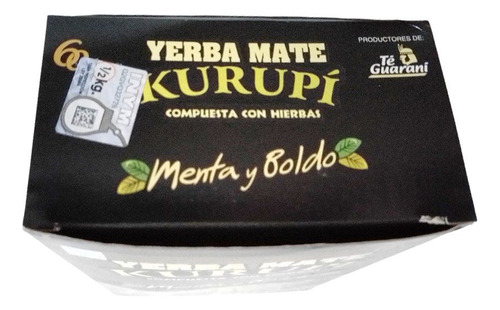 Yerba Mate Kurupí Menta Y Boldo 500 Gr X Unidad