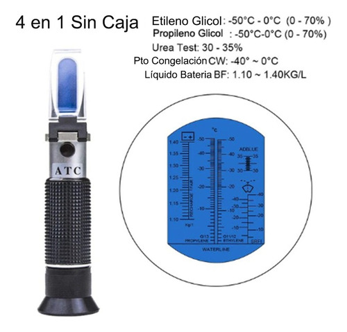 Refractómetro Para Anticongelante Y Acido Batería Envío Incl