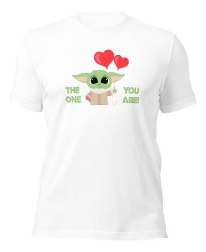 2 Playeras Pareja The One You Are Baby Yoda 14 Febrero Dia A