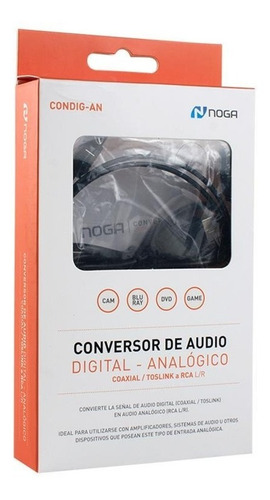 Conversor Audio Digital A Rca Coaxial Toslink Analógic Noga