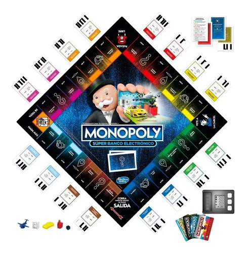 Monopoly Super Banco Electronico Juego De Mesa Hasbro 383.2