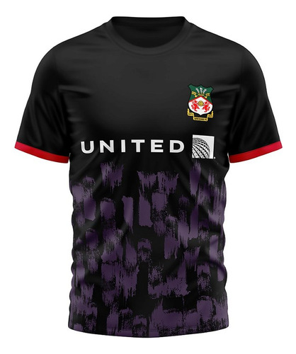 Camiseta Futbol Kapho Wrexham Afc Black Niños