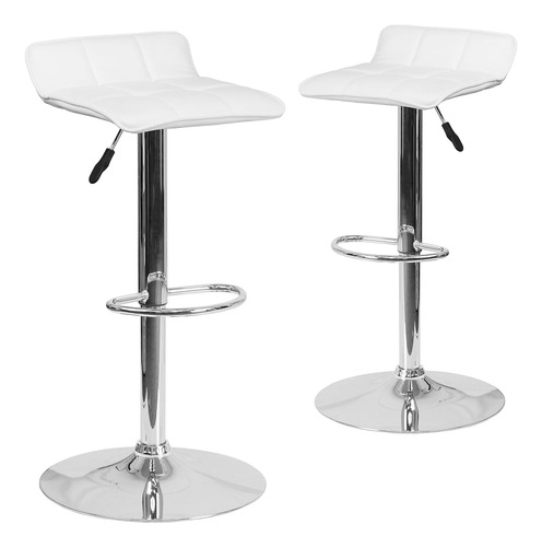 Flash Furniture Alice Juego De 2 Taburetes De Bar De Vinilo