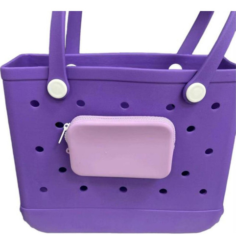 4 Monedero De Silicona Para Bolso De Playa, Tarjetero,