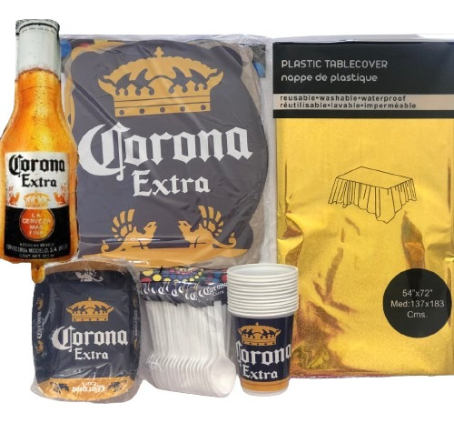 Kit De Decoracion De Fiesta Cumpleaños Cerveza Corona 