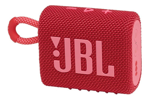 Bocina Jbl Go 3 Portátil Con Bluetooth Waterproof Rojo
