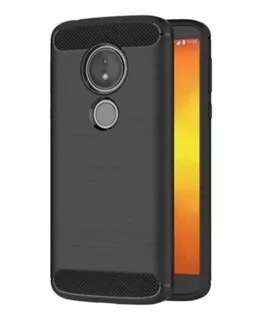 Funda Tpu Fibra Carbono Para Motorola G6 G6 Plus G6 Play E5