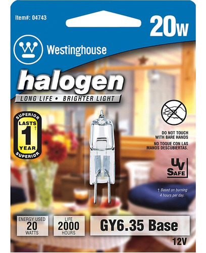 Bombilla Halogena 20w T-4 12v