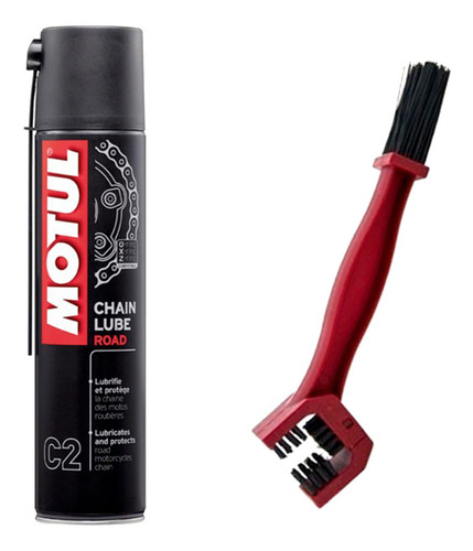 Chain Lube Road C2 Motul + Escova P/ Correntes