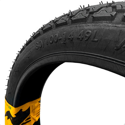 Pneu Traseiro Robust Vitesse Com Câmara Biz E Pop 80/100-14