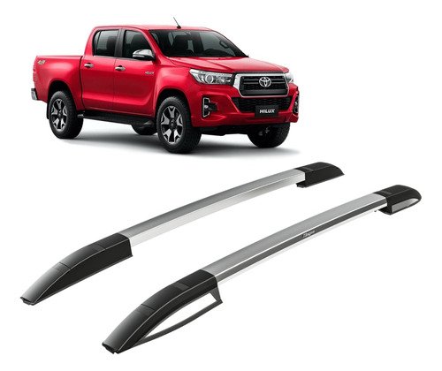 Barras De Techo Longitudinales Cromadas Hilux Revo 2016+