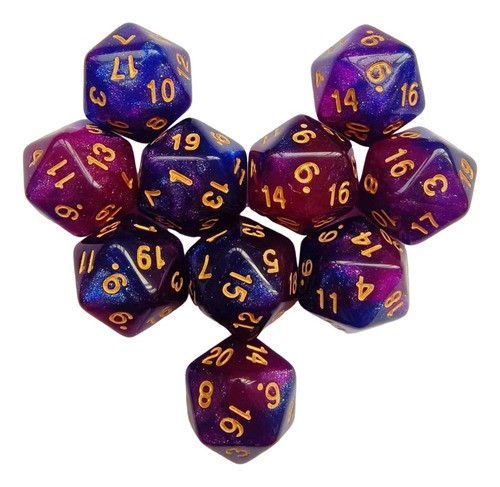 Jja 3 Dados Poliédricos D20 Para Juegos De Rol Ktv, Juego De
