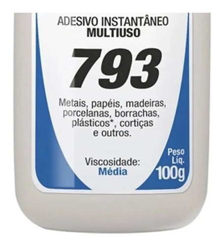 Imagem 3 de 6 de Cola Instantânea Tek Bond 793 100g