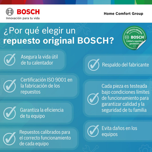 Repuesto Sensor De Temperatura Calentador 2400 Y 5600 Bosch