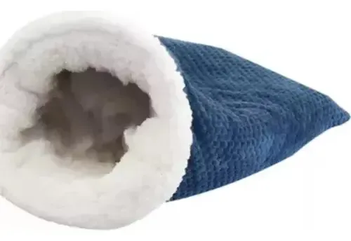 Saco De Dormir/cama Cueva Para Gatos - Invierno, Calentito, De Terciopelo Y Piel De Cordero (tallas M Y L)