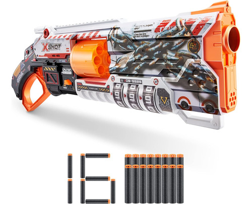 X-shot Skins Lock Blaster By Zuru With 16 Dardos 
