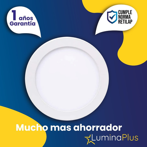 Imagen 3 de 9 de Panel Led 18w Sobreponer Luz Blanca Pack X 6 Certificada