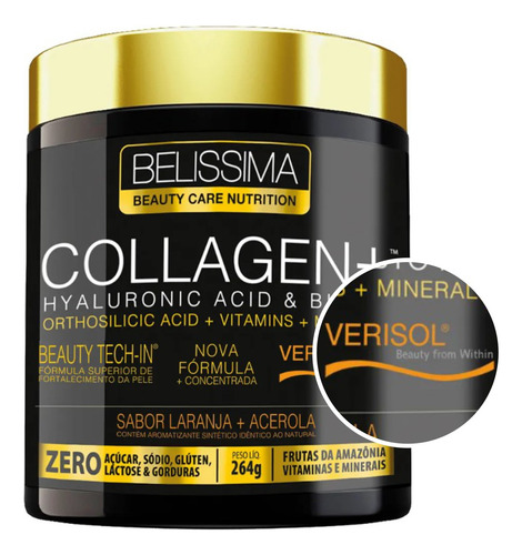 Colágeno Verisol Belíssima 264g Com Ácido Hialurônico