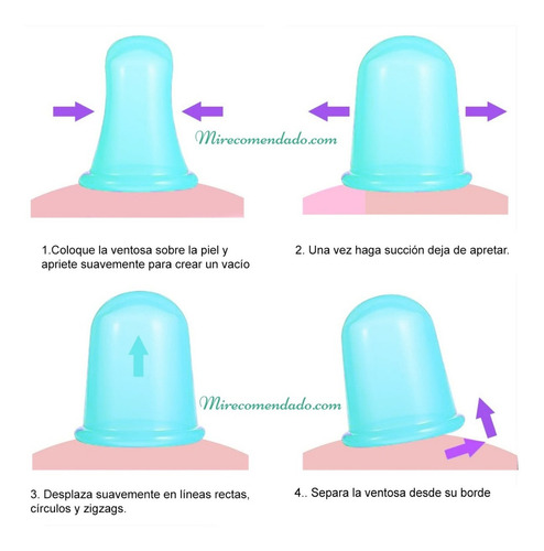 Ventosas De Silicona Masaje Anticelulitis