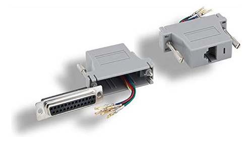 Adaptador Modular Db25 Rj45 F Serial Hembra Conector Kit