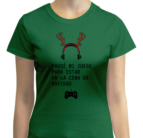 Playera Para Navidad - Cena De Navidad - Reno - Gamer