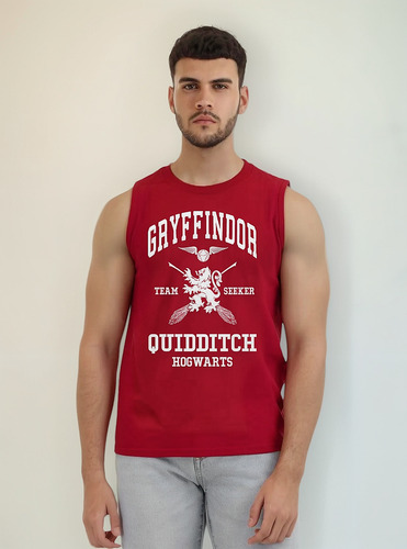 Playera Sin Mangas Gryffindor Harry Potter Quidditch Tanktop