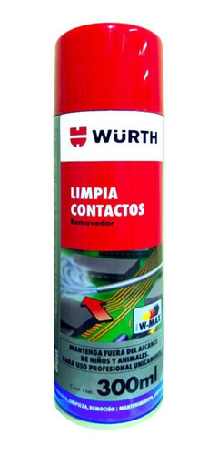 Imagen 1 de 3 de Wurth Limpiador Lubricante De Contactos Electricos 300ml