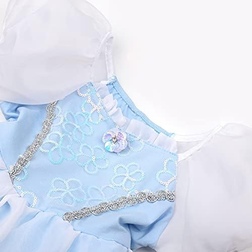 Disfraz De Princesa Ohlover Para Niñas Con Flores, Disfraz M