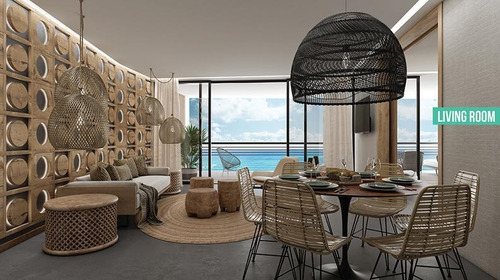 Imagen 3 de 8 de Venta De Departamento En Puerto Morelos - The Fives Oceanfront